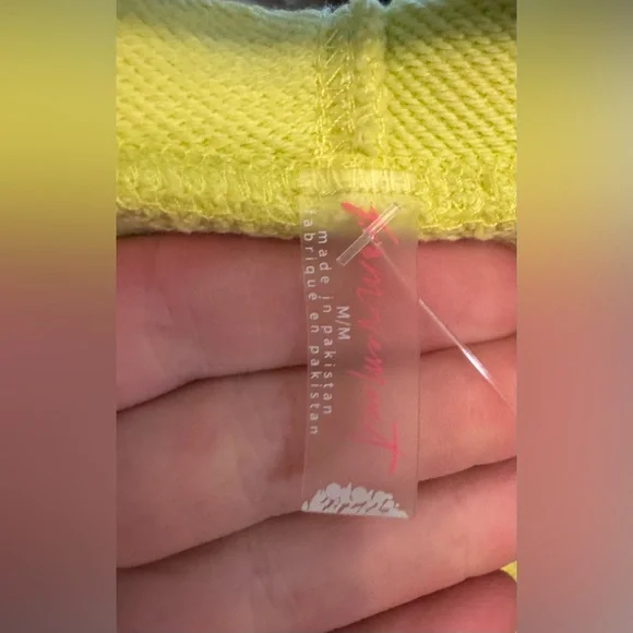 NWT Free People FP Movement Best Of Logo Hoodie - sour citrus combo - Small - Picture 12 of 12